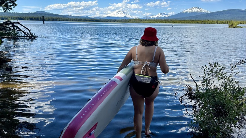 hard paddleboard - inflatable sups are easy and light to carry.