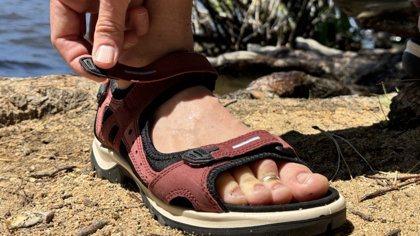 ecco yucatan for women - every strap is fully adjustable via a long strap of velcro - though...