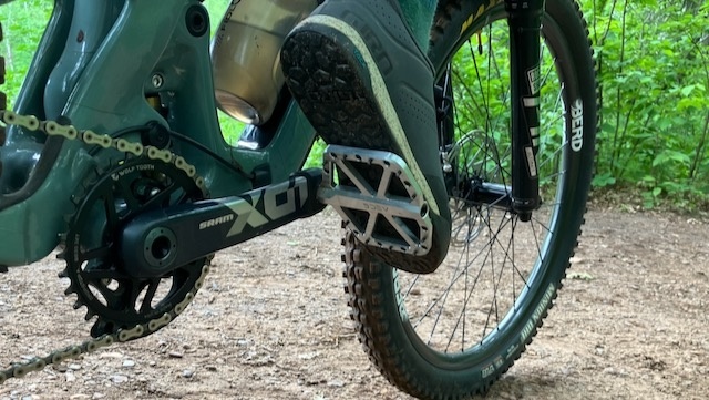 the connection between the pedal and the shoe's sole is important...