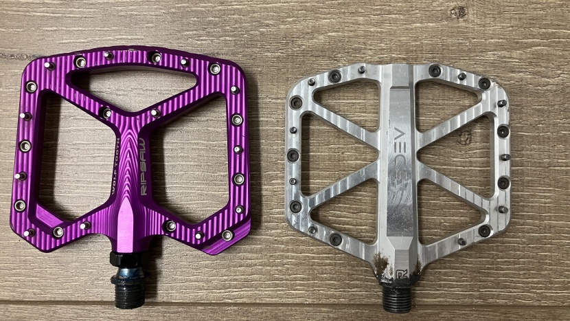 mountain bike flat pedals - pedal platforms come in different shapes and sizes. the ripsaw on...