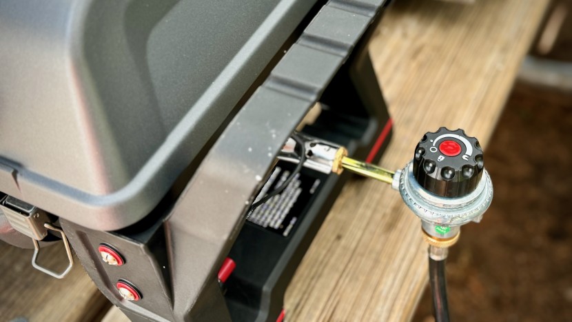 portable grill - temperature control dials help customize the setting, whether...