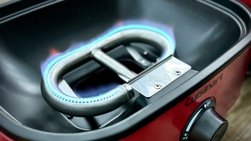 portable grill - btus as well as the shape of the flame make a difference on overall...