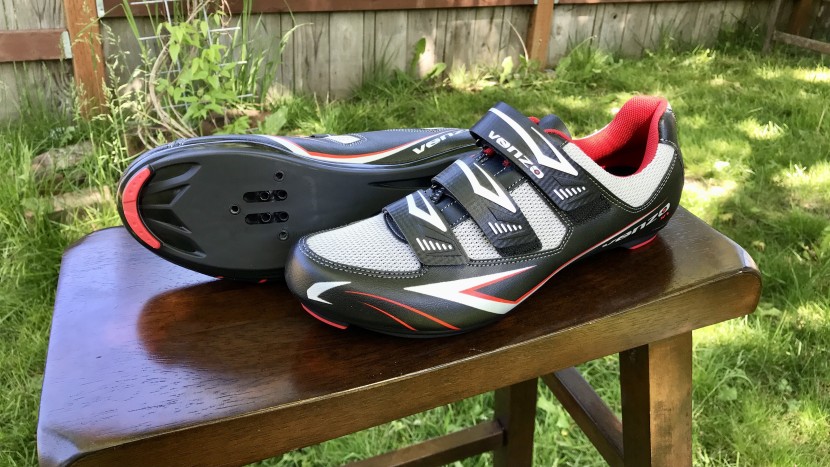 cycling shoes - the venzo was initially comfortable, but despite the ample padding...