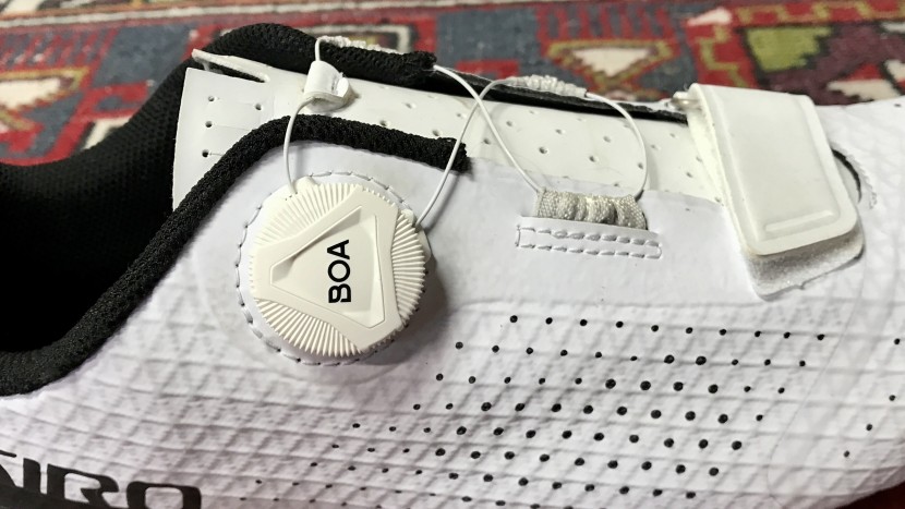 cycling shoes - giro uses a boa l6 dial on the cadet, paired with a single...