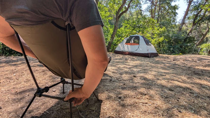 moon lence backpacking chair - chillin'. it isn't perfect, but we still like this chair's...