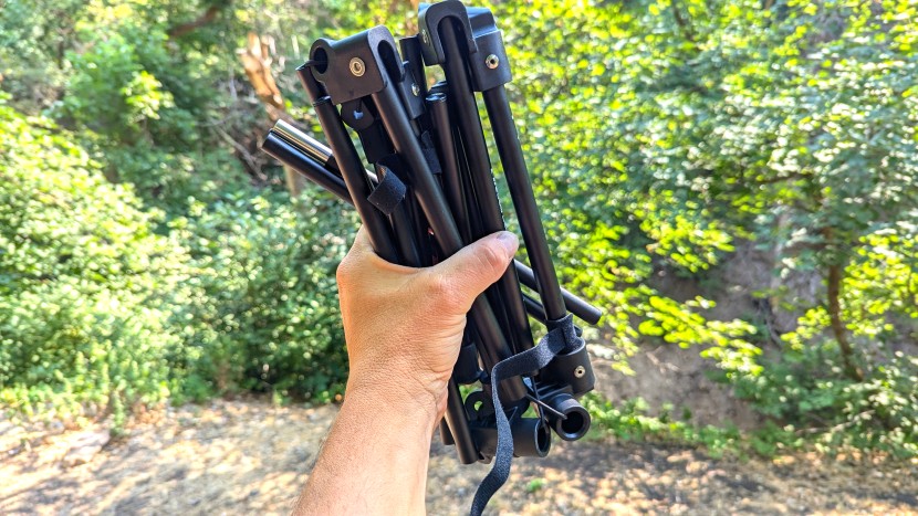 moon lence backpacking chair - the moon lence's frame deploys easily, but it's a little more...