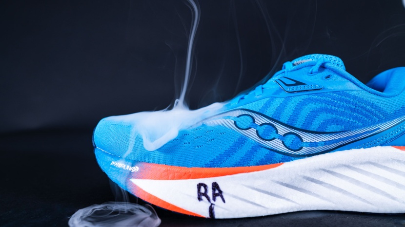 saucony triumph 22 - the knit upper is comfy but runs warm on hot days.