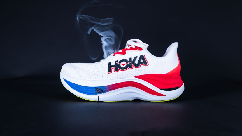 hoka skyward x - the upper of this shoe is comfortable, with enough stiffness to help...