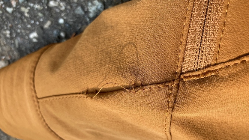 the freewheel ride has seams coming undone on the lower legs and on...