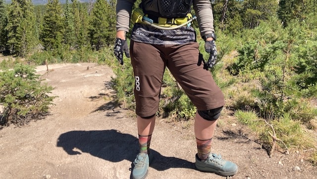 these shorts have a generous cut through the thigh and a long inseam.