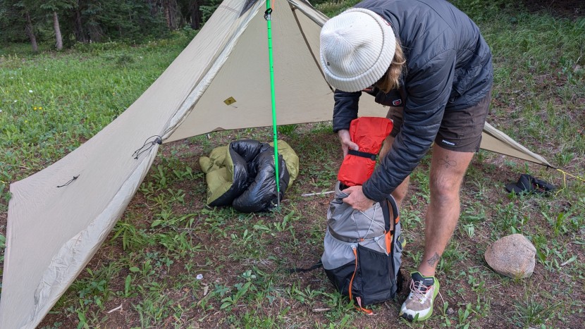 nemo tensor all-season ultralight insulated - we prefer to not use the included stuff sack because it saves time...