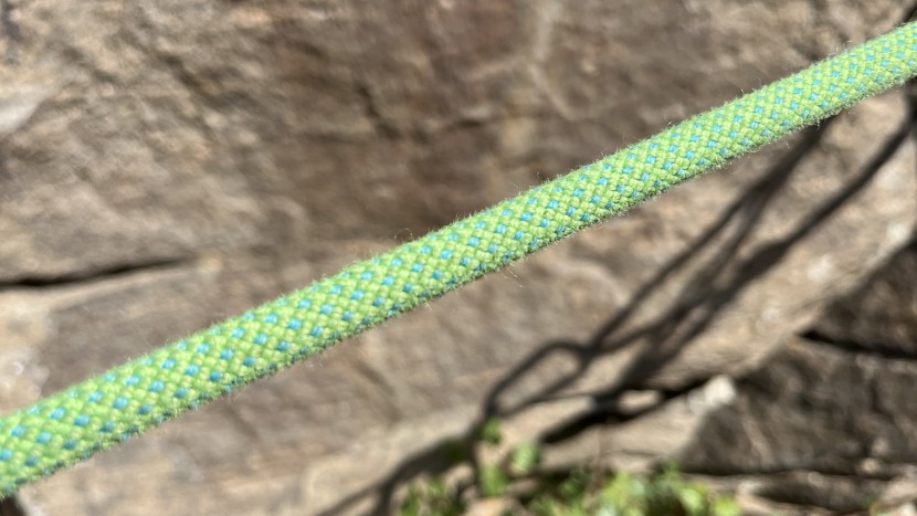 climbing rope - the sheath is designed to fray and fuzz with abrasion in order to...