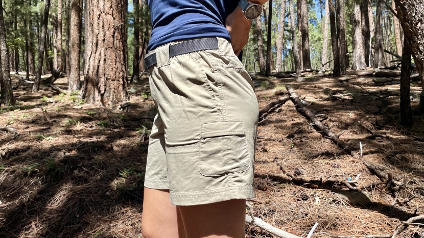 hiking shorts womens - with a high waist, a belt, and a 6-inch inseam, these nylon shorts...