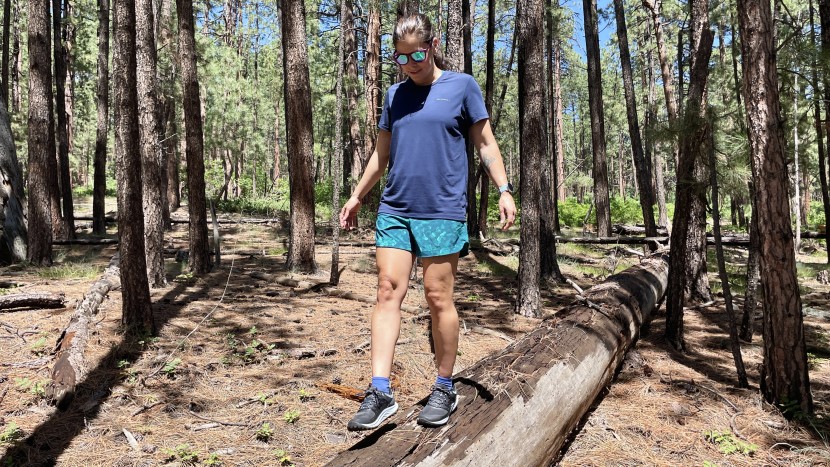 hiking shorts womens - from hiking into the woods to stepping up and over logs, field...