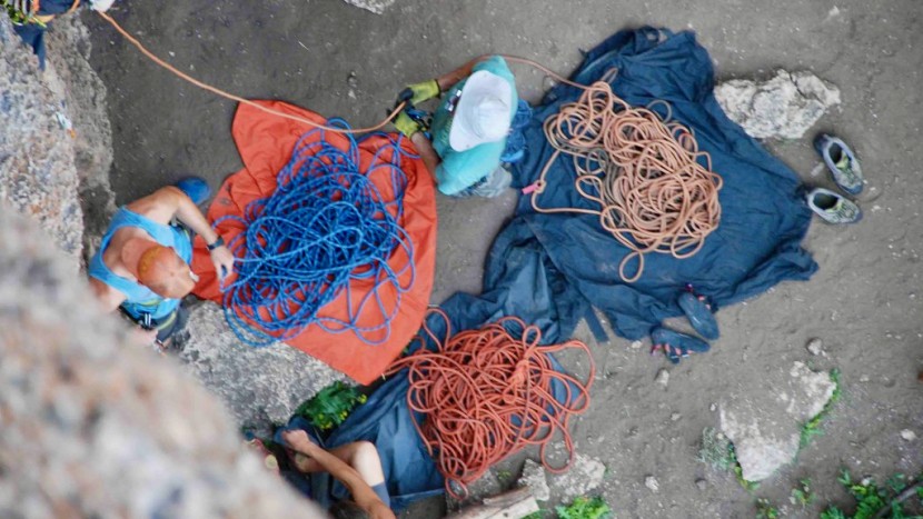 climbing rope - we used our ropes in the same conditions and on similar routes in...