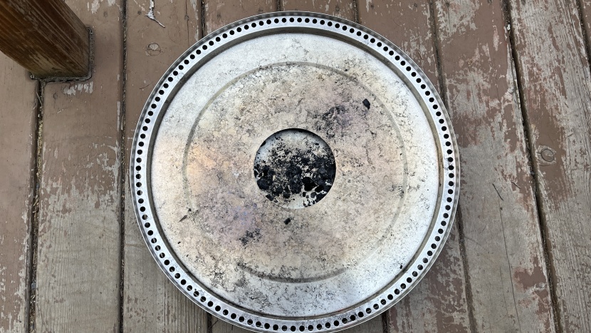 surestove smokeless - the inner circle on the ash pan is susceptible to trapping leftover...