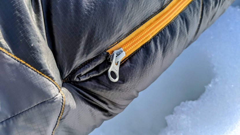 the two-zipper system gives you maximum venting options.