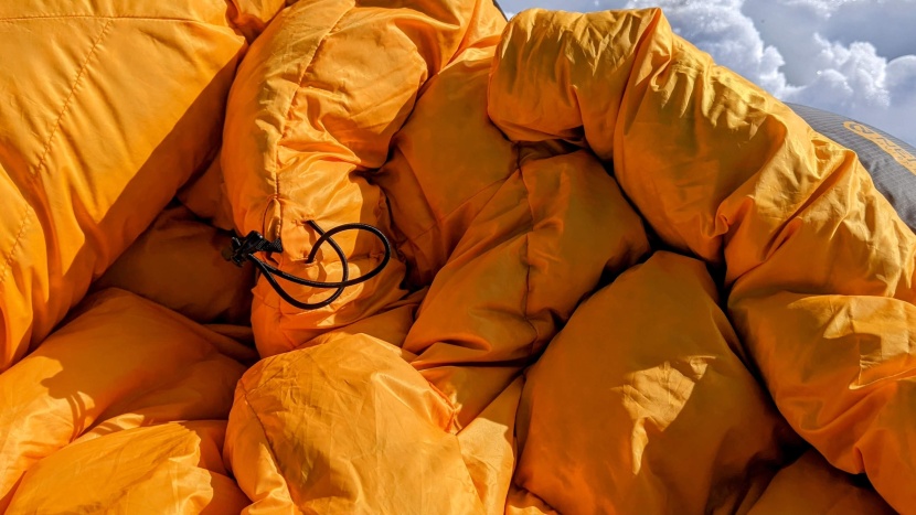 we were very impressed with the thick insulation of the nemo sonic.