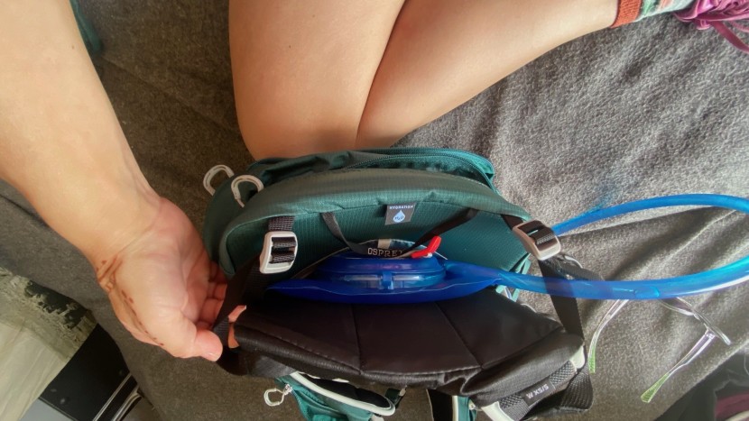 osprey tempest 20 - even when only half full, this camelbak was an extremely tight fit...