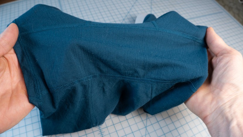 boxer briefs - seams sometimes converge at the bottom of the underwear, creating...