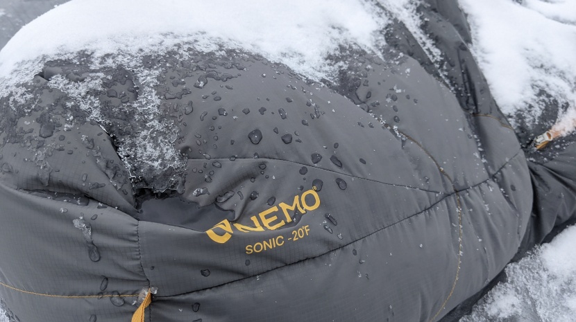 in the morning, the snow and ice wiped off easily (although the bag...