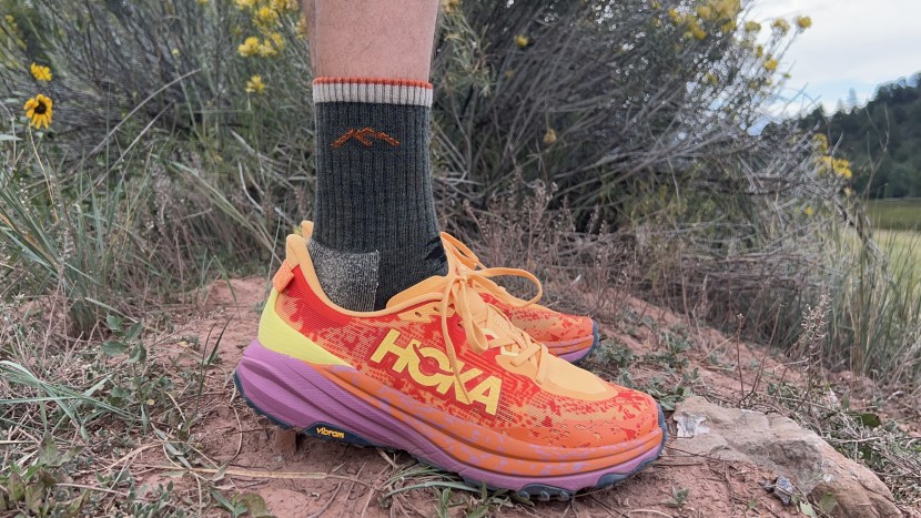 the speedgoat 6 has no trouble with steep slopes or rolling hills...