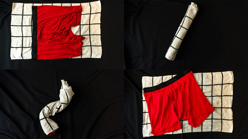 travel underwear - a helpful tip for speeding up drying: lay boxers out on a towel...