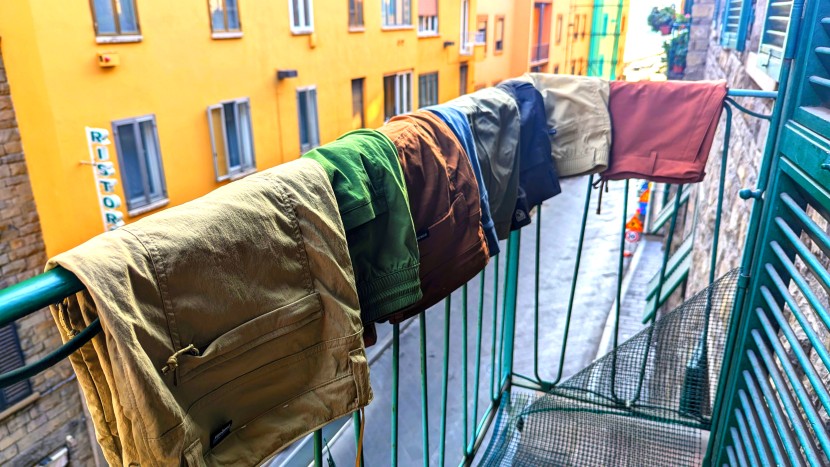 hiking shorts - lining up our shorts in florence, italy, in order to award style...