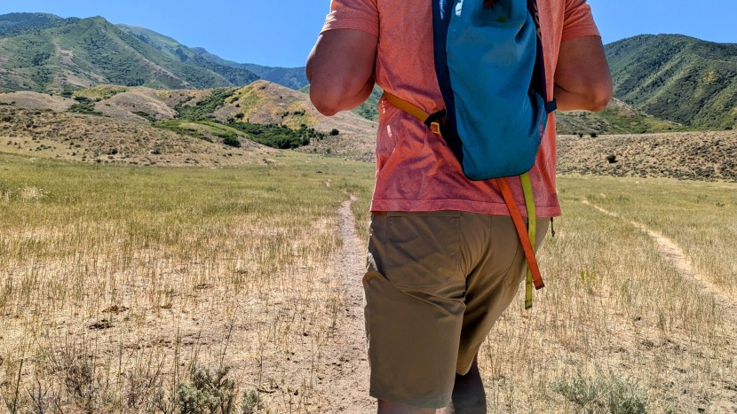patagonia quandary short - headed for the hills in utah on a hot july morning.