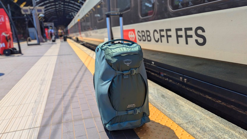 osprey sojourn shuttle 100l - the osprey sojourn fits in just about anywhere you want to take it.