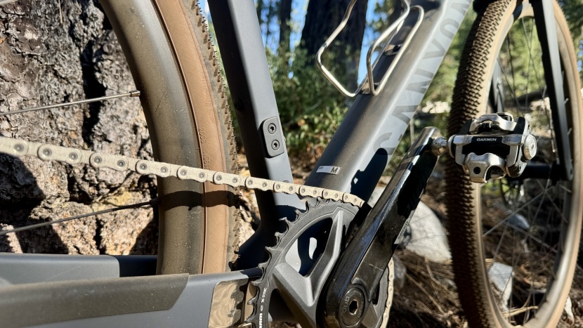 the 1x drivetrain works well for our terrain, but a front derailleur...