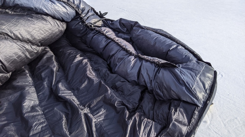 western mountaineering kodiak mf - the thick collar baffle of the kodiak mf is easy to cinch down for...