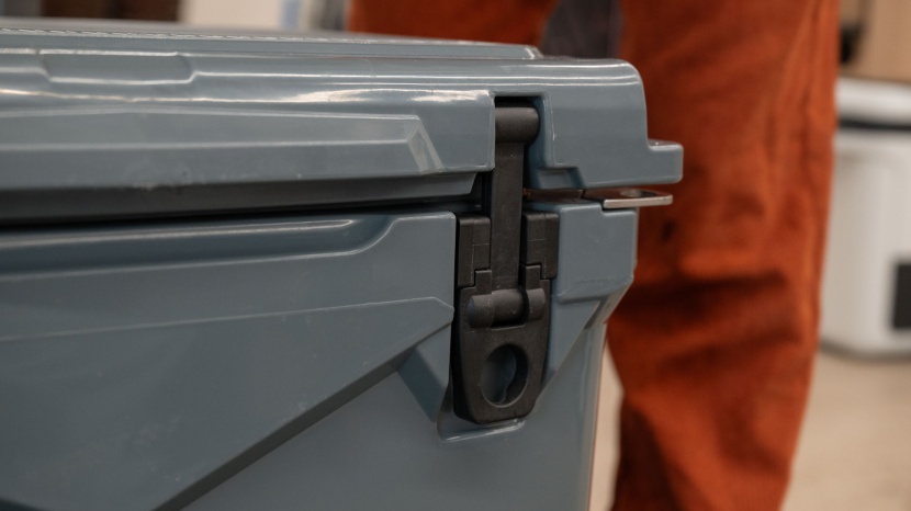everything about this cooler, including the hinges and latches...