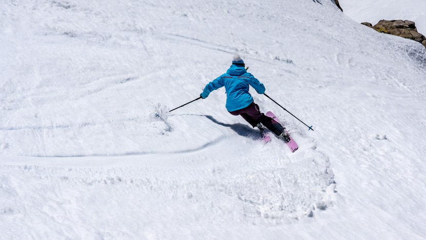 dps wailer 100 for women - this ski smears easily across the snow surface, even in much deeper...