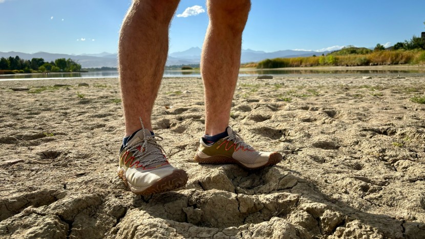 merrell trail glove 7 - while the stack height is taller than most, we still felt grounded...