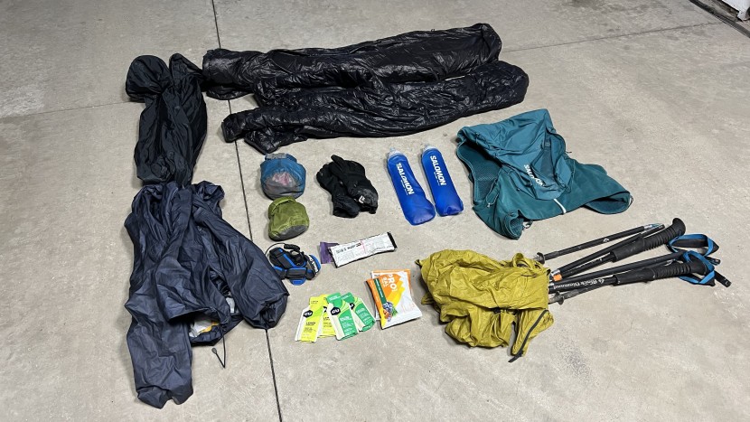 hydration pack for running - a 12 liter pack can haul a serious amount of gear.