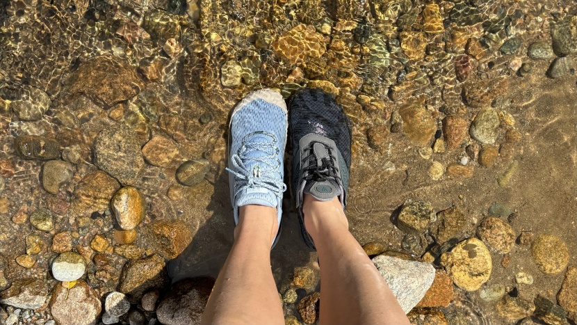 we even tested these out as a water shoe (alongside another similar...