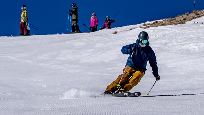 black diamond impulse ti 98 - this ski is on the sluggish side transitioning from edge-to-edge.