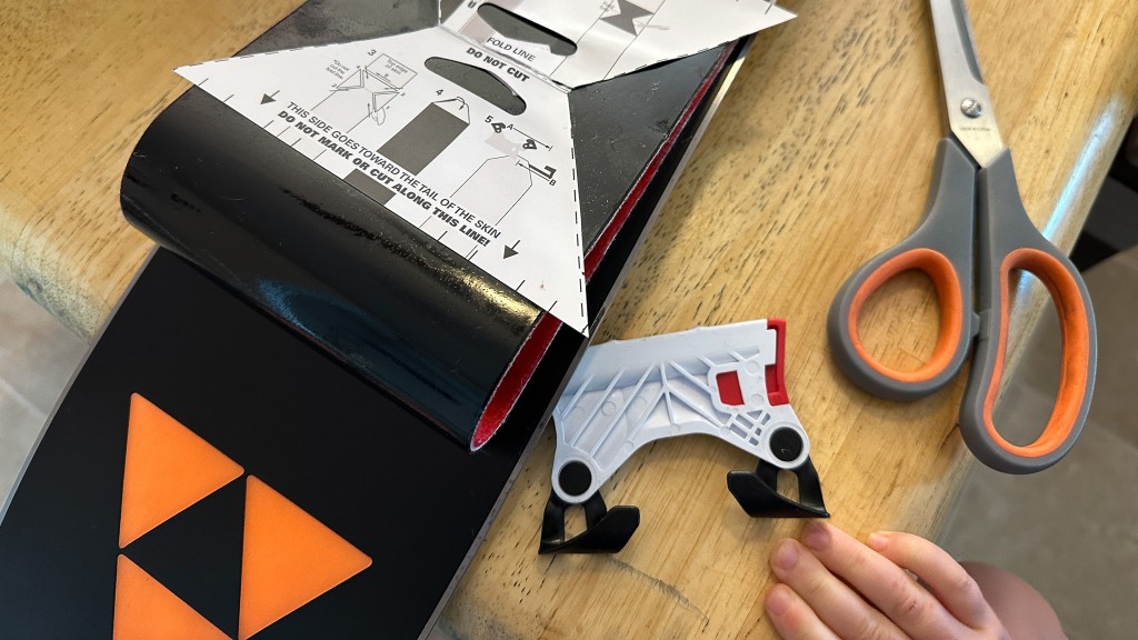 climbing skins - some skins are pre-cut to specific skis, some can be cut for width...