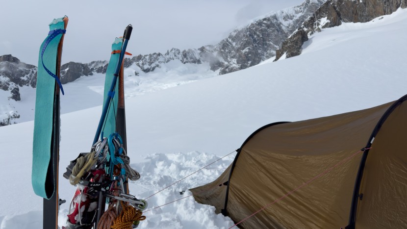 expedition skiing (and expedition skin testing) in british columbia.