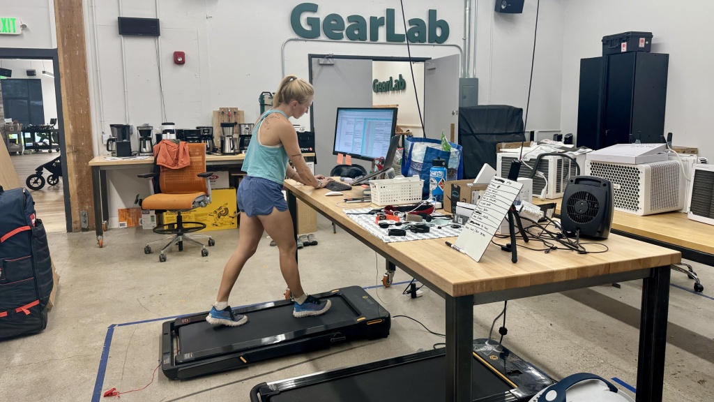 treadmill - testing the urevo strol in our 10,000 ft test lab while evaluating...