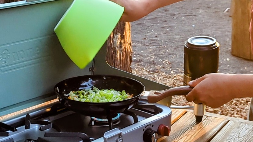 camping stove - the grate can be lifted for easy cleaning of the cascade 3-in-1, and...