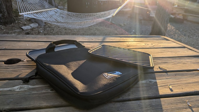 coleman cascade 3-in-1 - the grill and griddle plates come in a handy carry bag that is easy...
