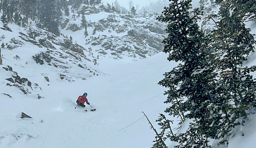 backcountry ski boots - stormy skies and tough snow make for excellent testing conditions.