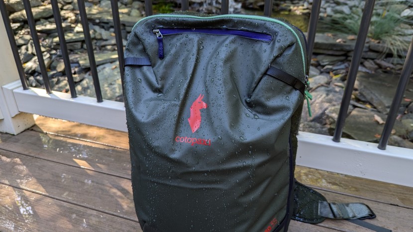 the zippers on the cotopaxi are its waterproofing weak point.