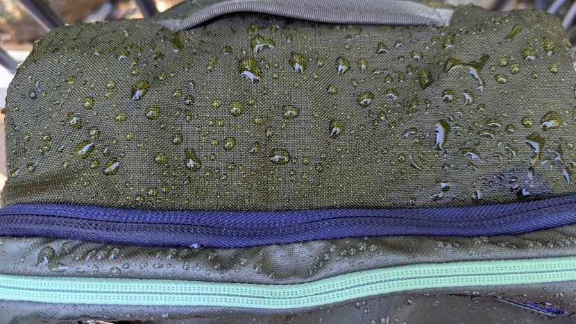 the zippers on the cotopaxi are its waterproofing weak point.