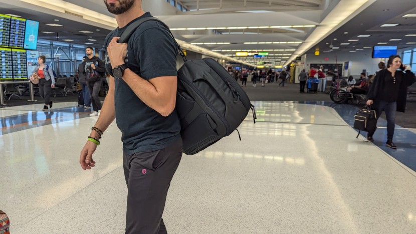 the thule subterra has a few different carry options. we preferred...