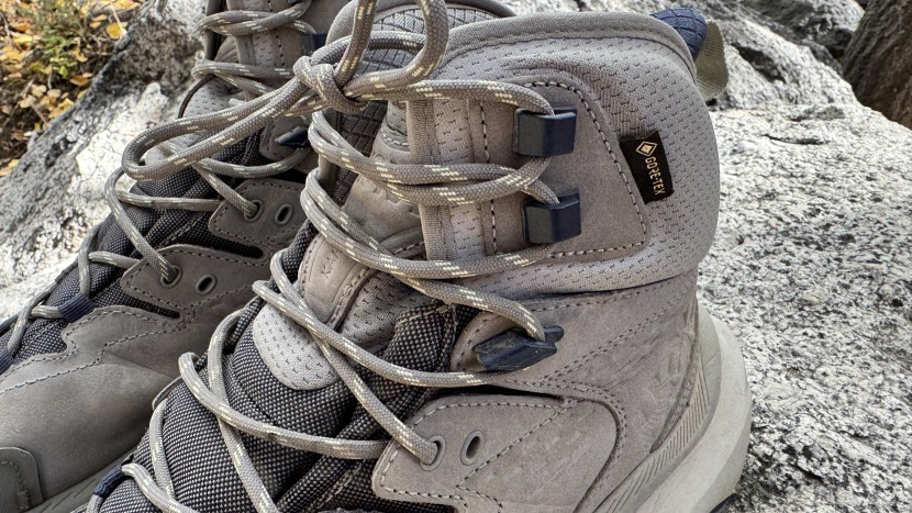 hoka kaha 2 gtx - the high ankle support is a noticeable benefit when walking on loose...