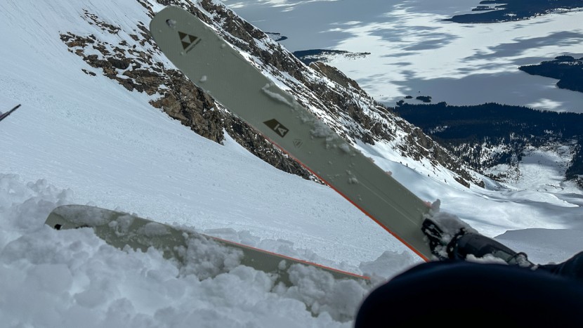 fischer transalp 105 cti - this test day high on mount moran was just right for the transalp...