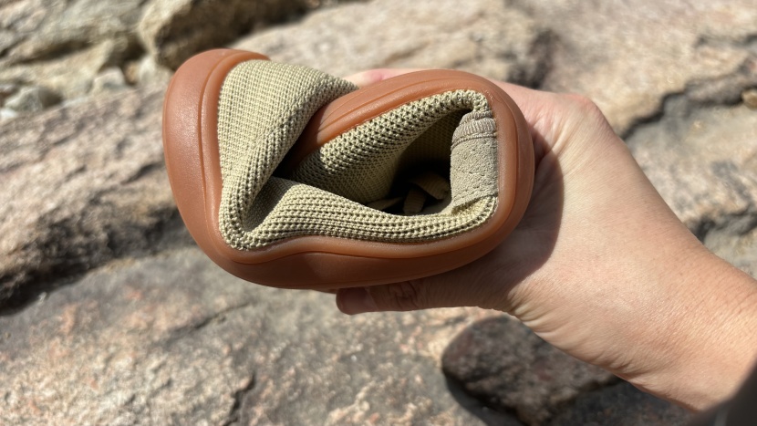 we twisted and rolled up lots of shoes to see how flexible they were.